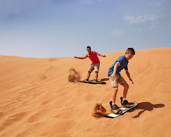 sandboarding in dubai desert safari