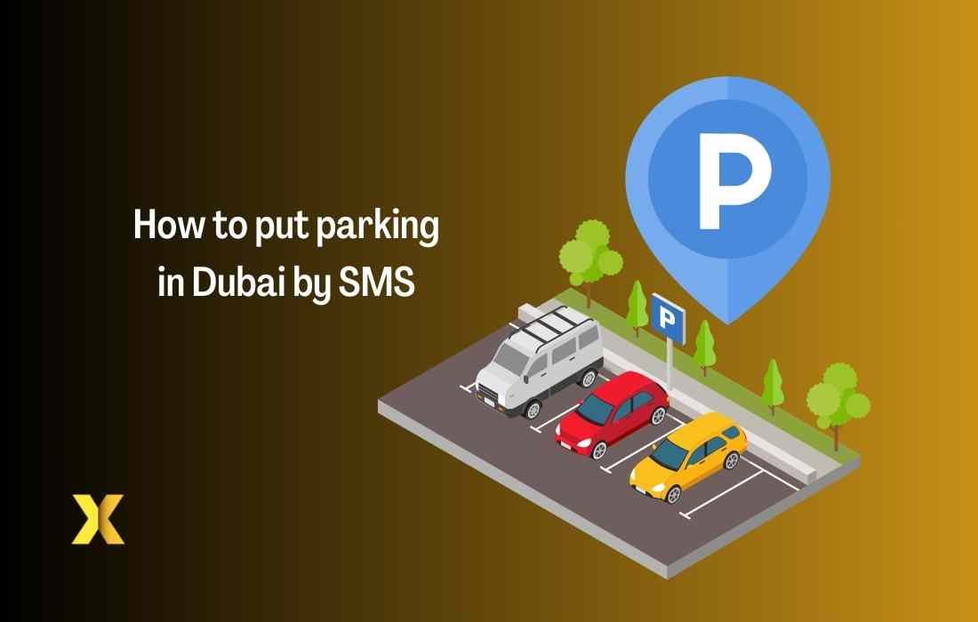 how to put parking in dubai by sms
