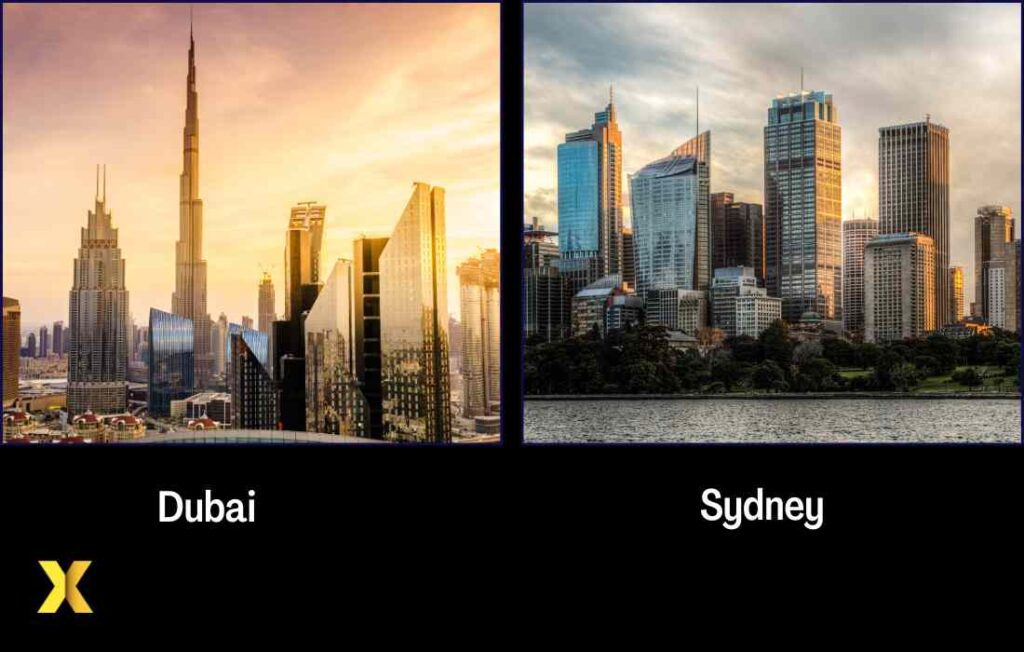 dubai vs sydney architecture