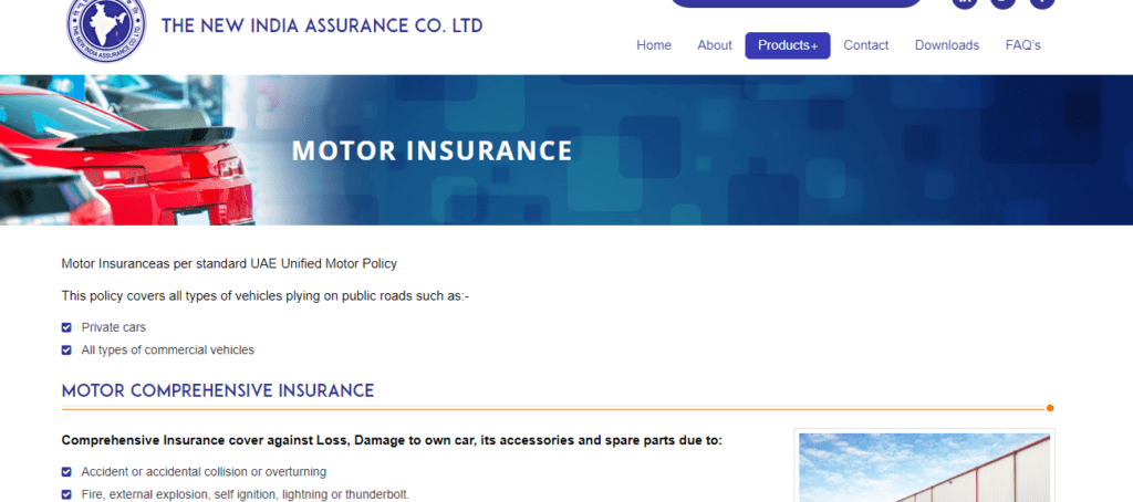 NEW INDIA INSURANCE Online Car Insurance in dubai (UAE)