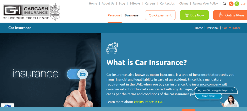 gargash Online Car Insurance in dubai (UAE)